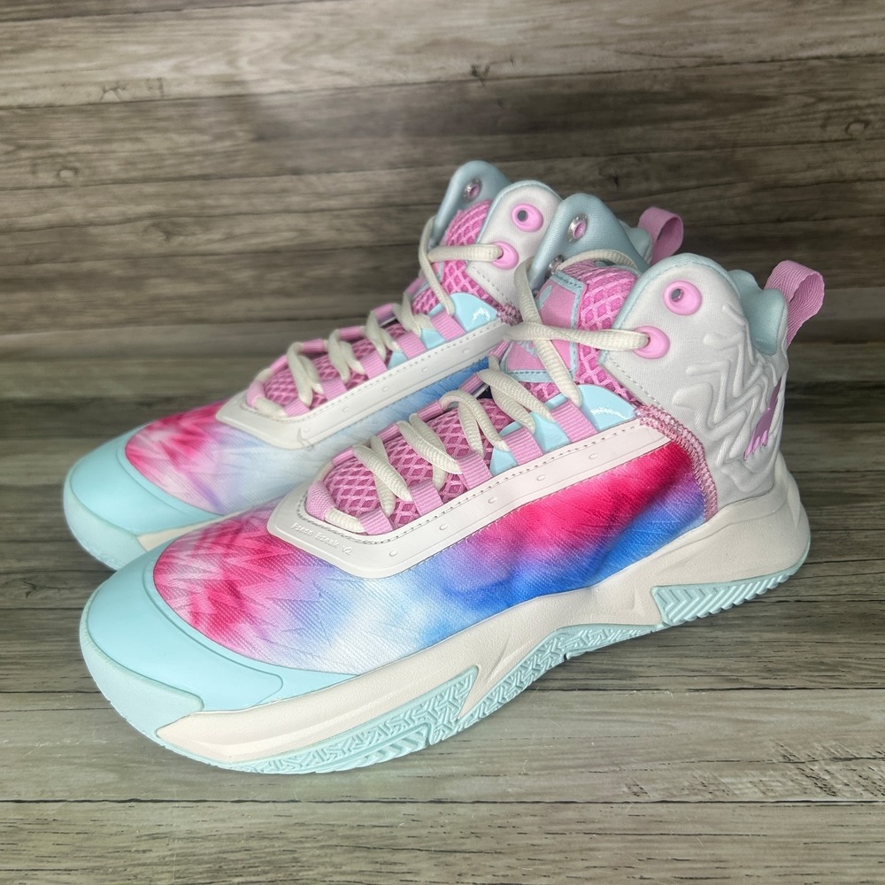 Moolah Kicks Press Break V2 Basketball Shoes Tie Dye Youth 5.5